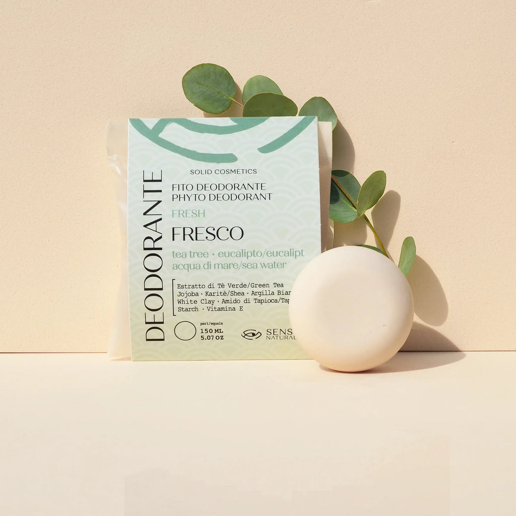 Deodorante Solido Fresco Con Profumo Di Tea Tree Ed Eucalipto