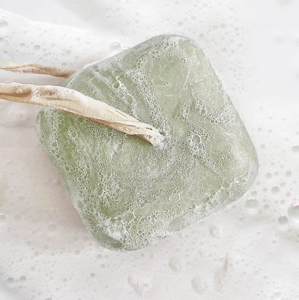 Doccia schiuma naturale con argilla verde e burro di cacao, lavanda e bergamotto