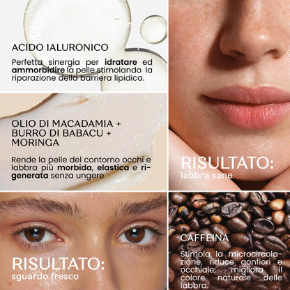 Gel Contorno Occhi Labbra Con Caffeina E Ialuronico