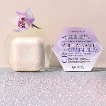 CRYSTAL GLOW Solid Body Oil + Cork Container [PACK]