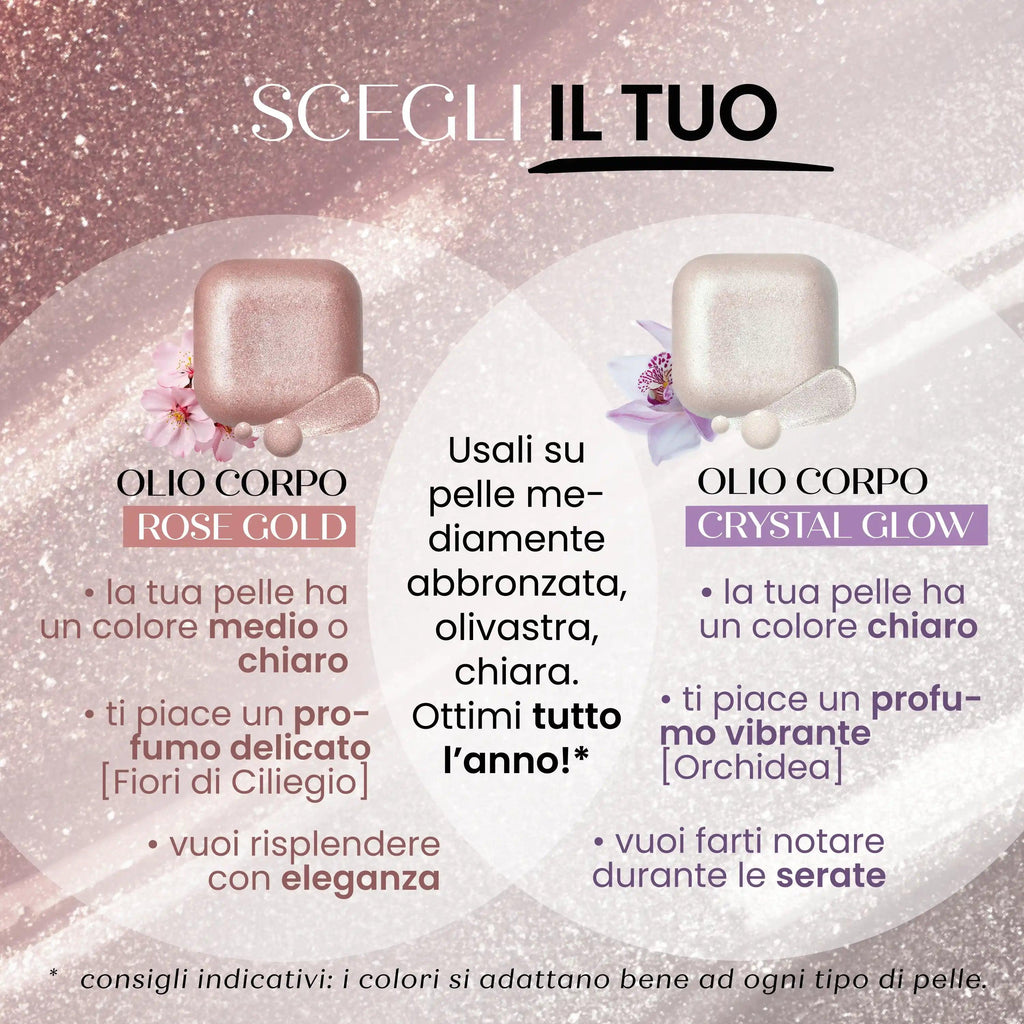 Huile Corporelle Solide ROSE GOLD - Crème illuminante