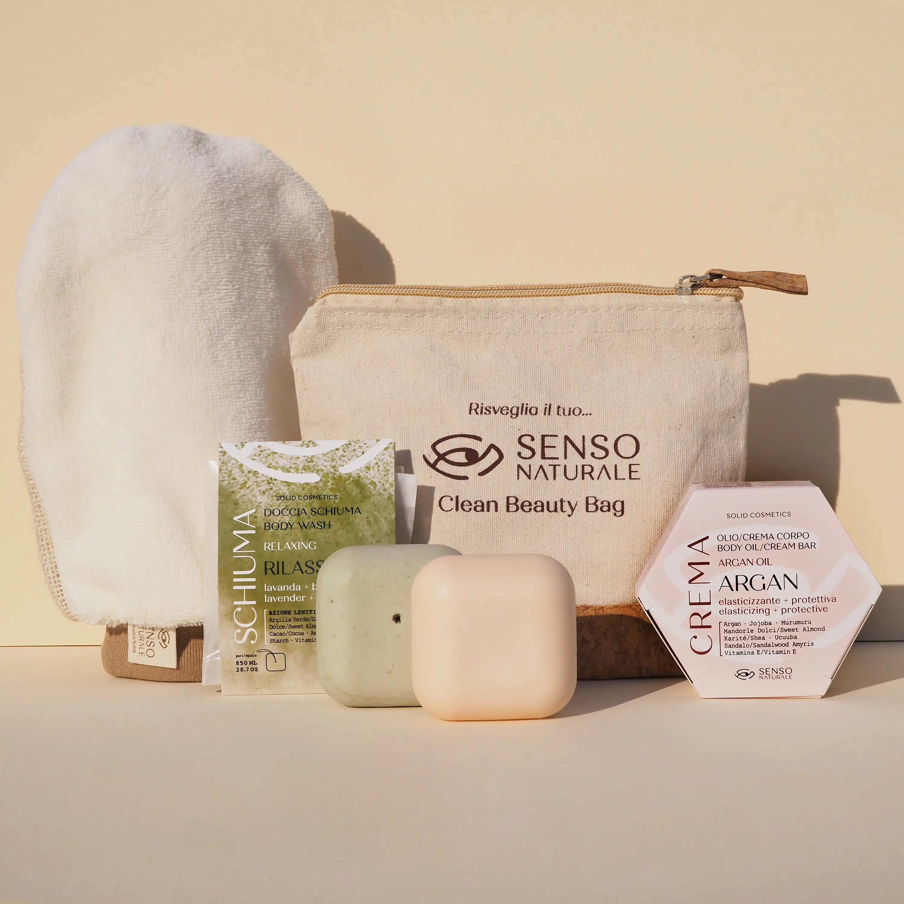 Kit SPA Elasticizzante all’Olio di Argan – Beauty Routine Corpo (4 Prodotti)