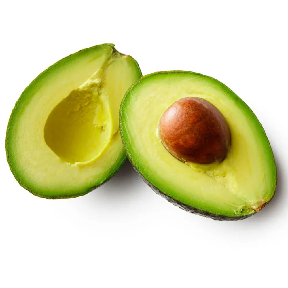 Olio di avocado su sfondo con frutti freschi