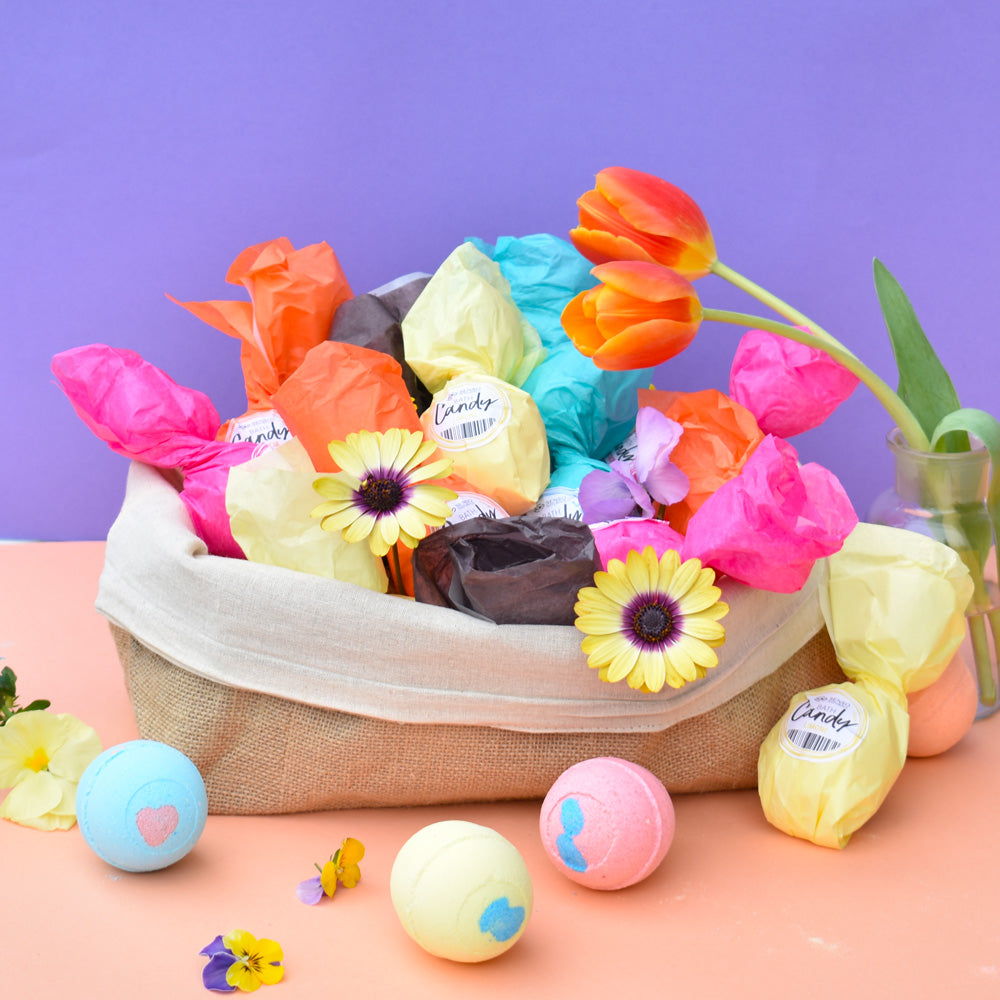 Candy Bath Bomb HERBS and FLOWERS
