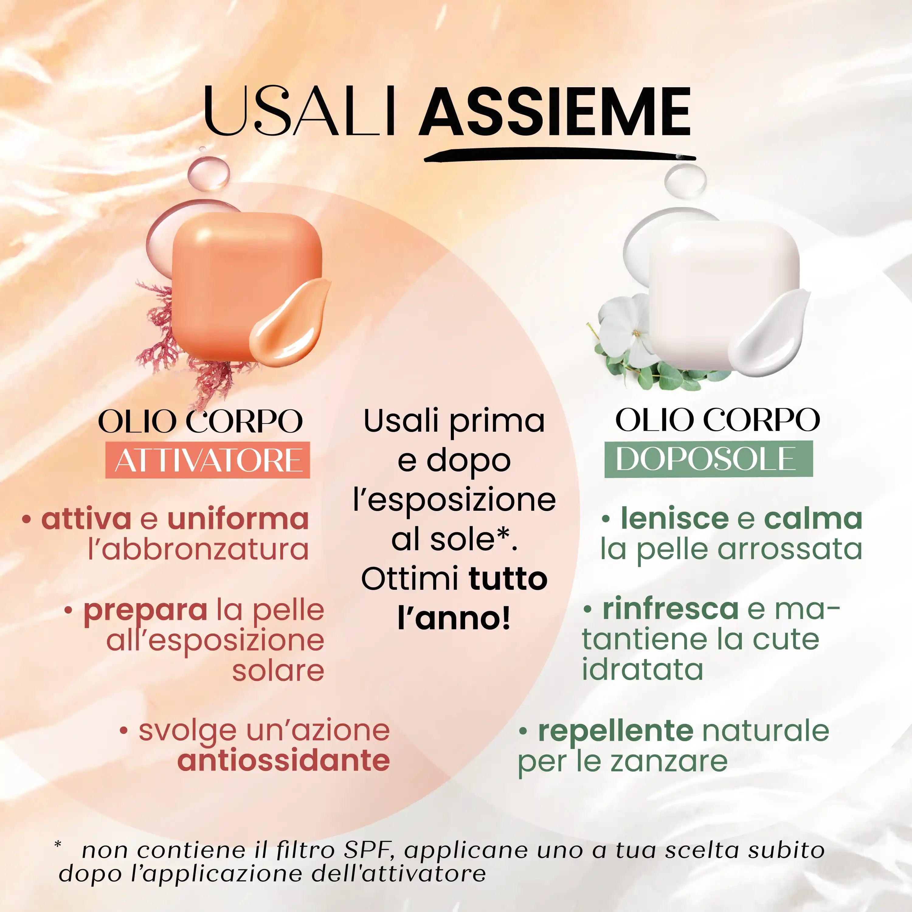 Aceite Corporal Sólido ACTIVADOR SOLAR - Prolonga el Bronceado - 0 SPF