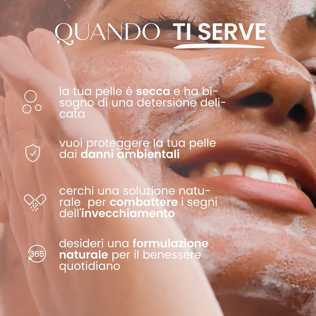 Schiuma Detergente Viso Idratante E Lenitiva