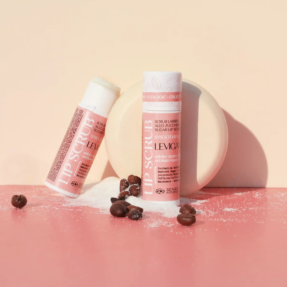 Scrub Labbra Levigante E Nutriente Zucchero E Caffeina