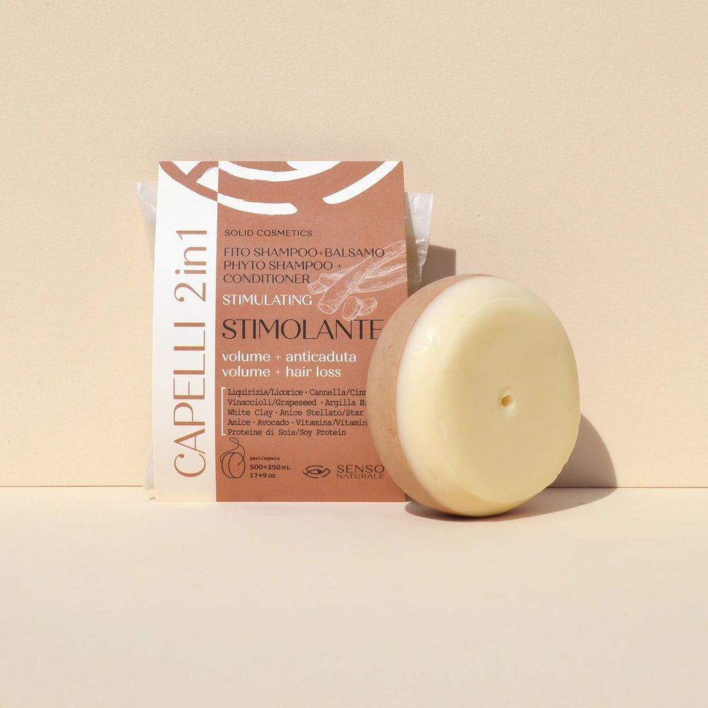 Shampoo E Balsamo Solido Anticaduta Naturale