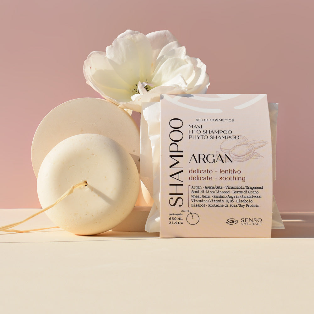 Phyto Solid Shampoo Soothing ARGAN - Delicate for sensitive skin