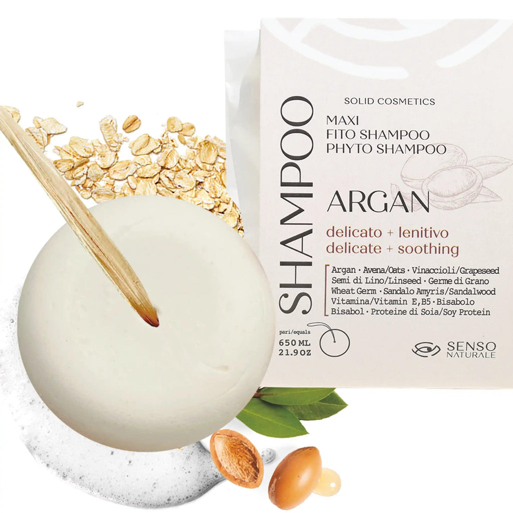 Phyto Solid Shampoo Soothing ARGAN - Delicate for sensitive skin