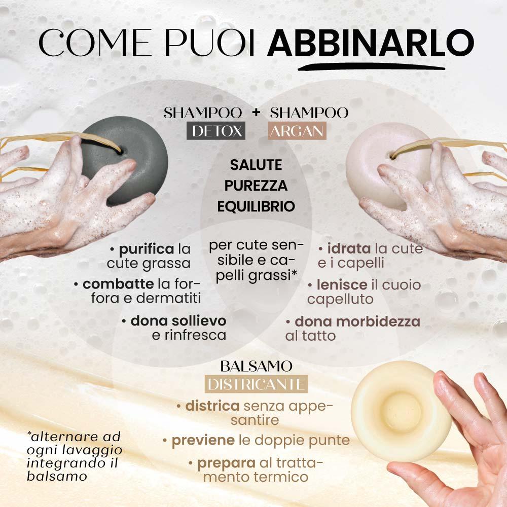 Fito Shampoo Solido DETOX MAXI + Contenitore in Sughero