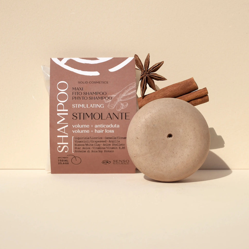 Shampoo Solido Stimolante Vegan Senza Parabeni