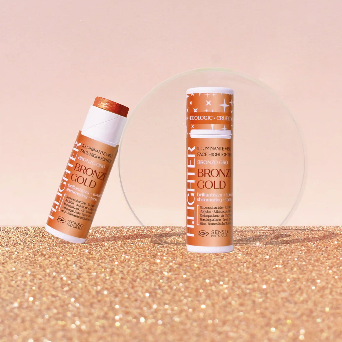 Stick Viso Abbronzato Naturale Con Riflessi Dorati