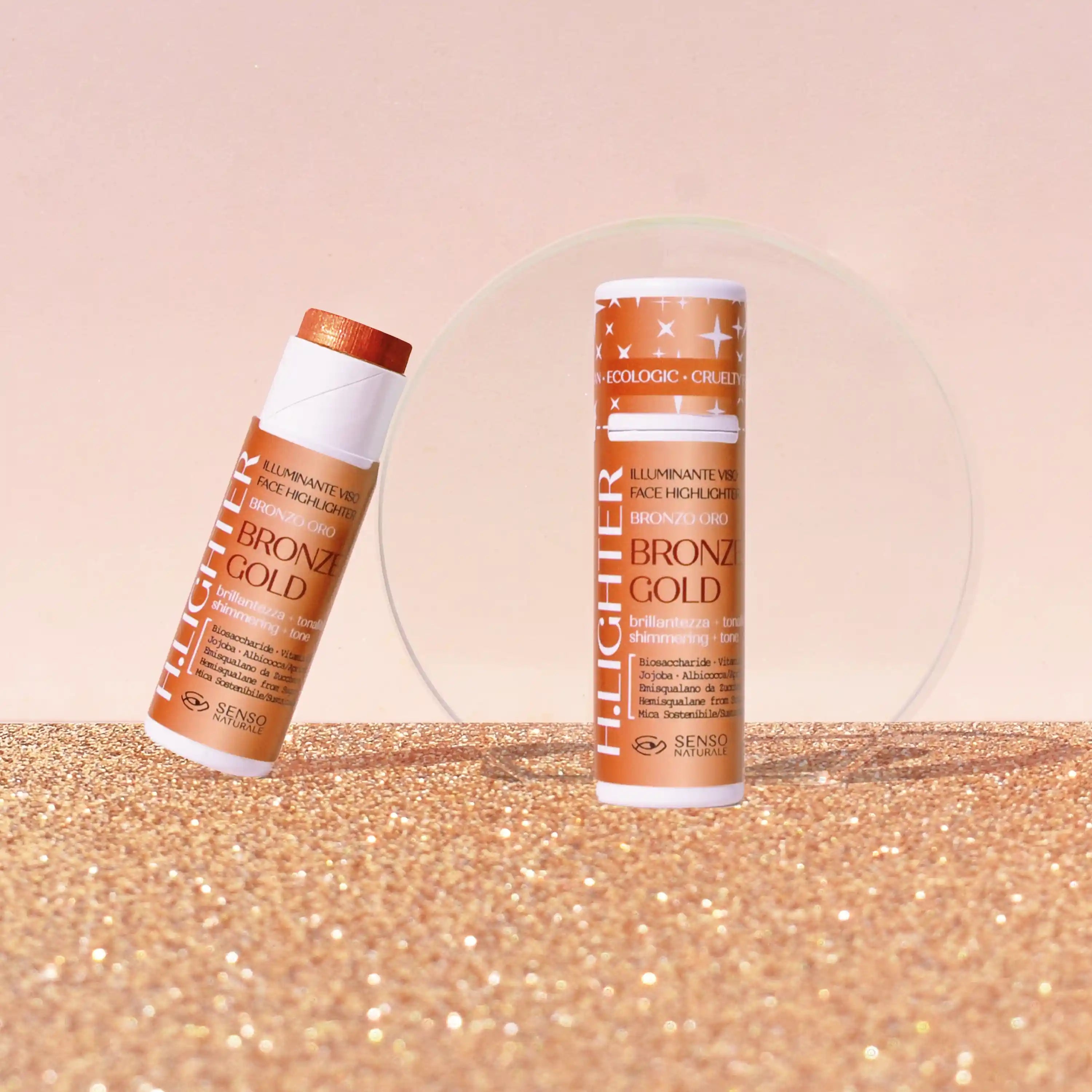Stick Viso Abbronzato Naturale Con Riflessi Dorati