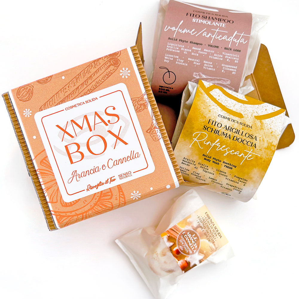 Cofanetto XMAS BOX piccolo 3 prodotti ARANCIA E CANNELLA