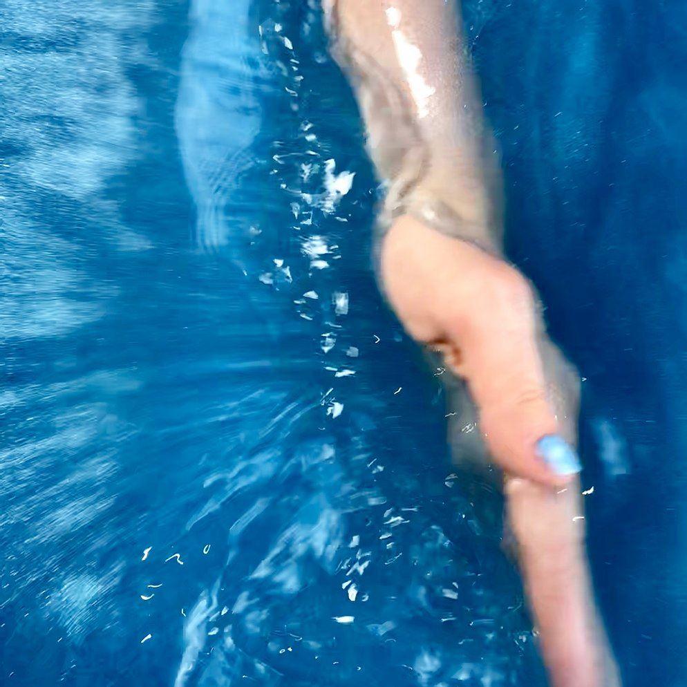 Bath Shimmer - Blue Lagoon - Purpurina de baño natural
