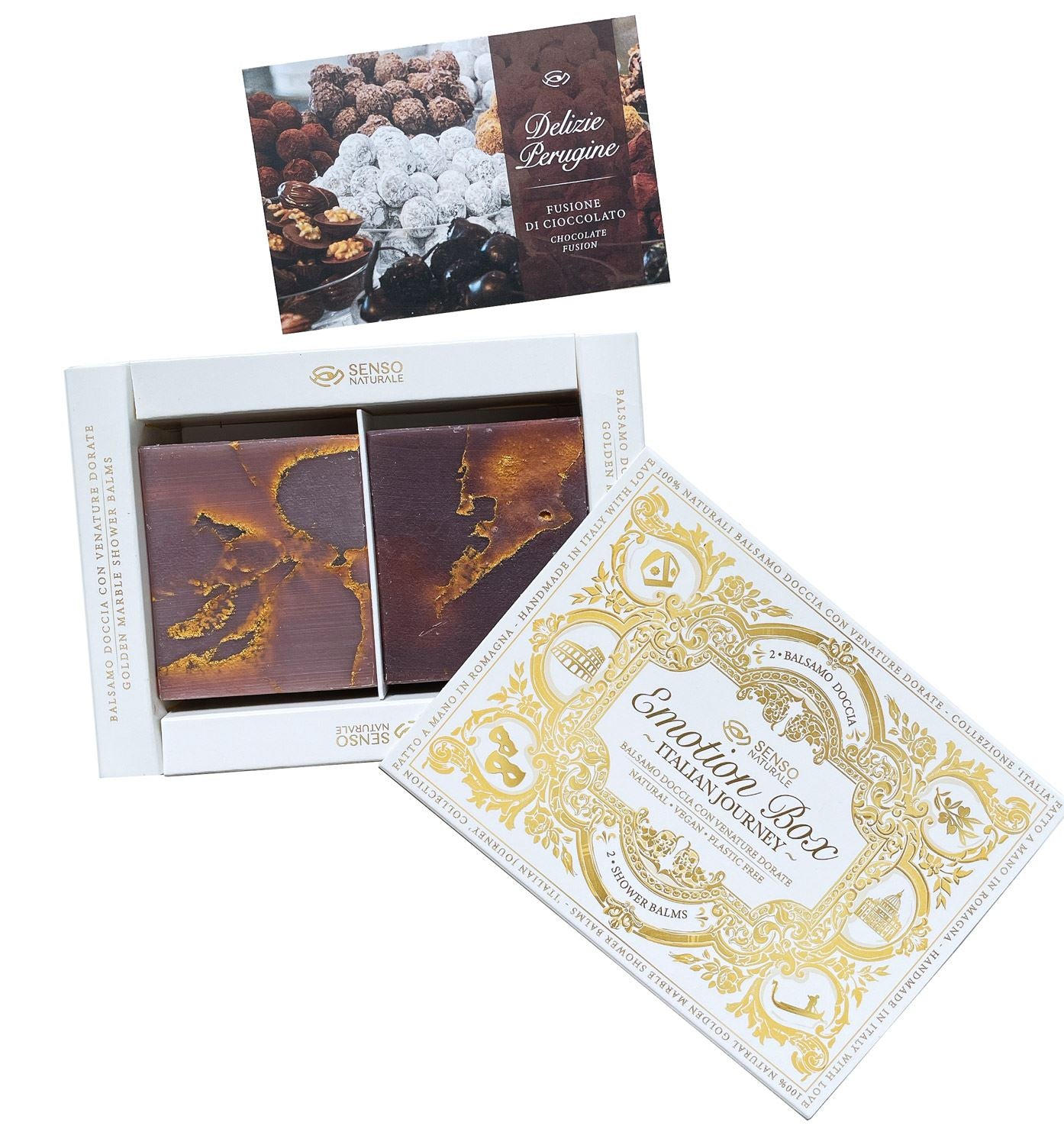 Emotion Box - DELIZIE PERUGINE (Fusione di cioccolato) 2 SAPONETTE