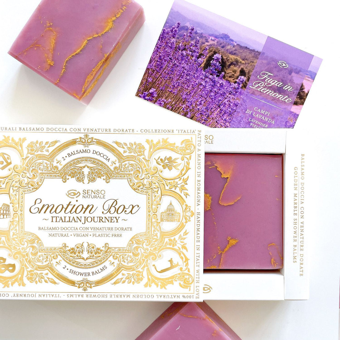 Emotion Box - ESCAPE IN PIEDMONT (Lavender Fields) 2 SOAPS