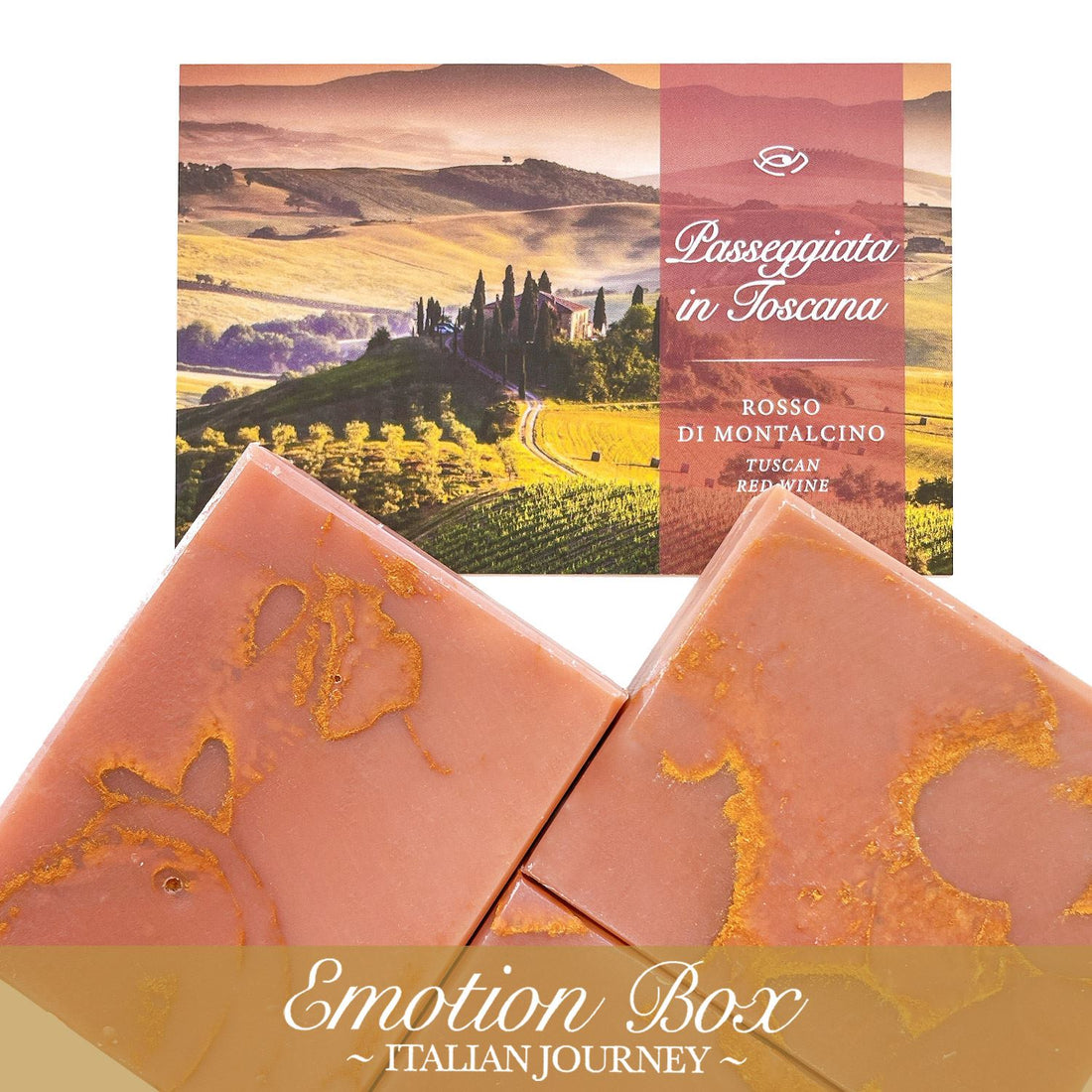 Emotion Box - WALKING IN TUSCANY (Red Wine of Montalcino Tuscany) 2 SOAPS
