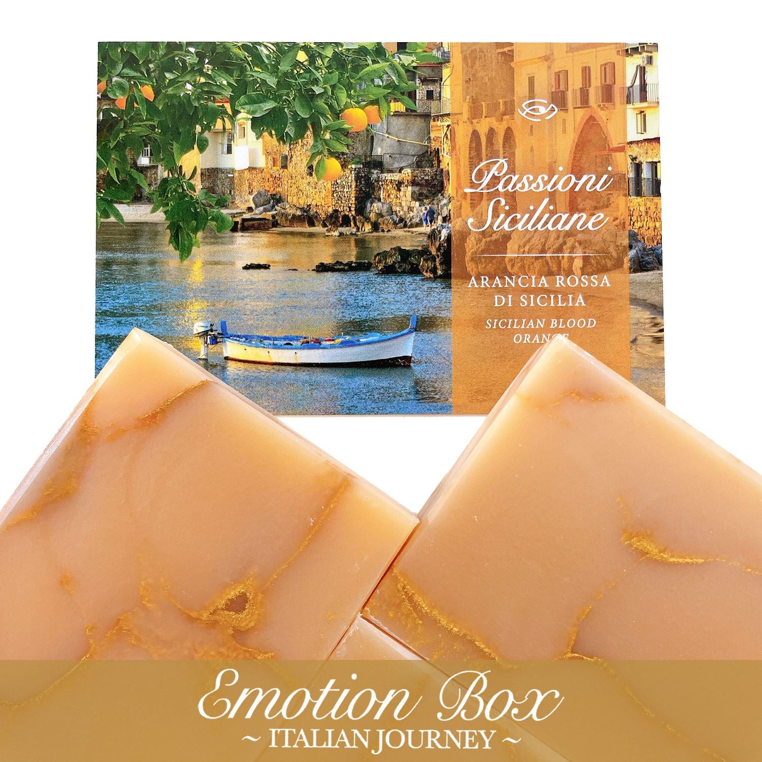 Emotion Box - SICILIAN PASSIONS (Sicilian Red Orange) 2 SOAPS