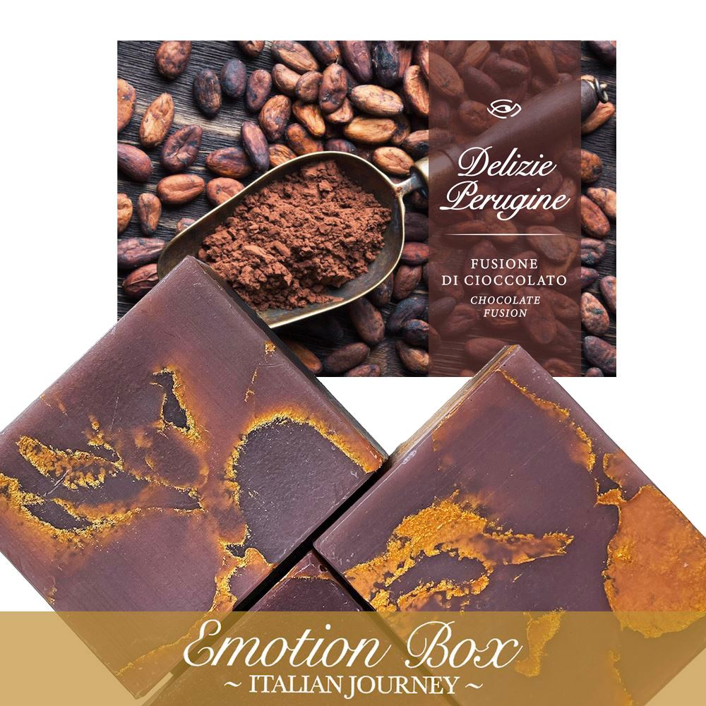 Emotion Box - DELICIOUS SWEETS from PERUGIA (Chocolate Fusion) 2 SOAPS
