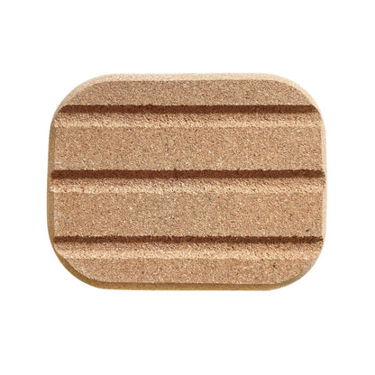Sardinian cork 2-in-1 soap dish for solid cosmetics