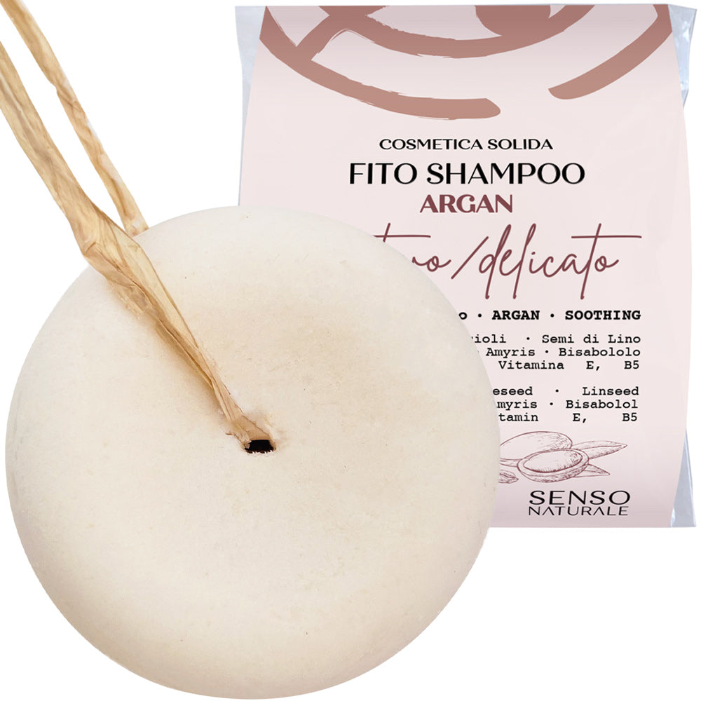 Festes Shampoo ARGAN - Beruhigendes - Sanft für empfindliche Kopfhaut