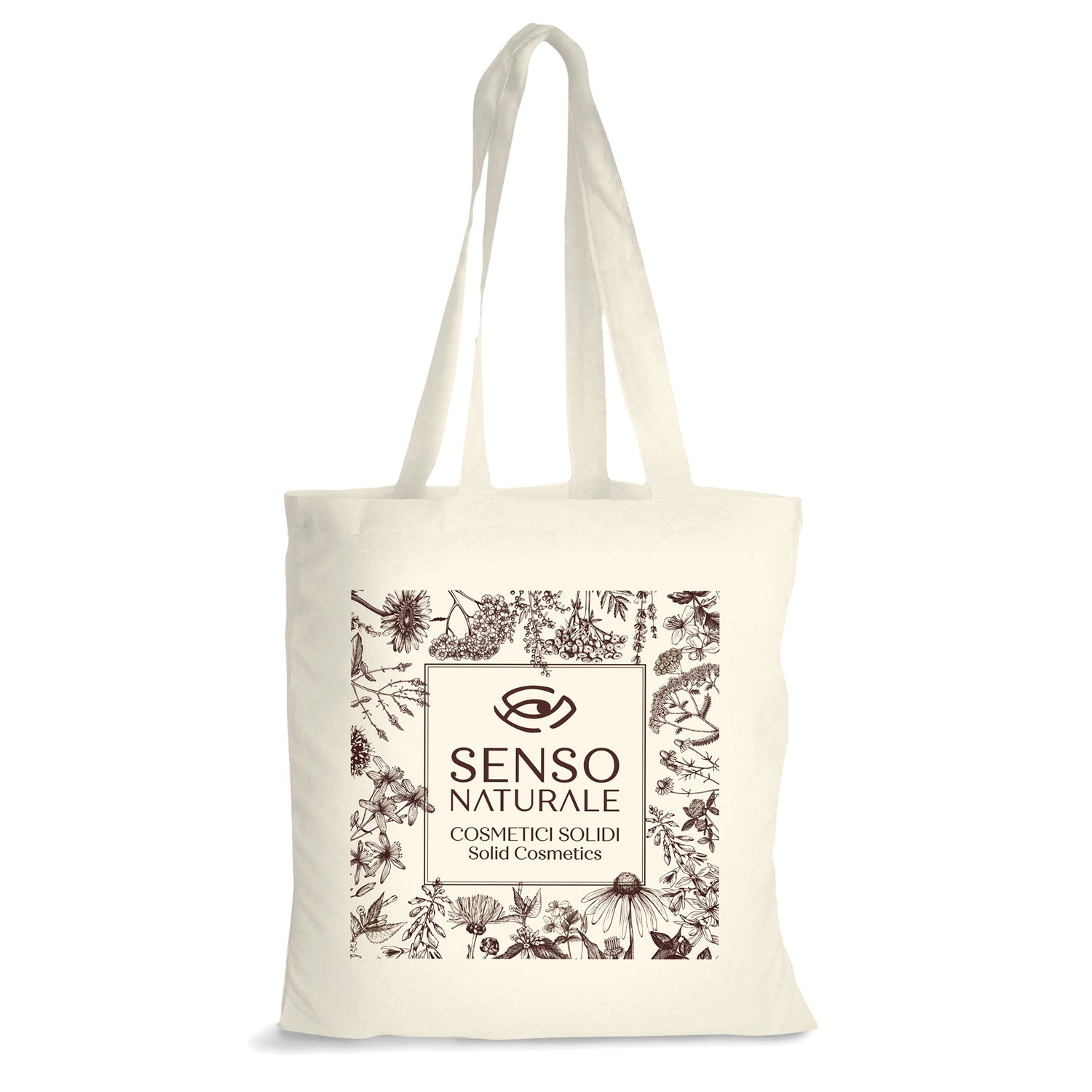 Natural recycled cotton shopper bag