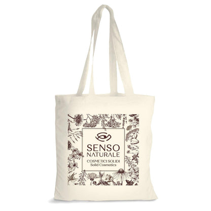 Recycelte Shopper-Tasche aus natürlicher Baumwolle
