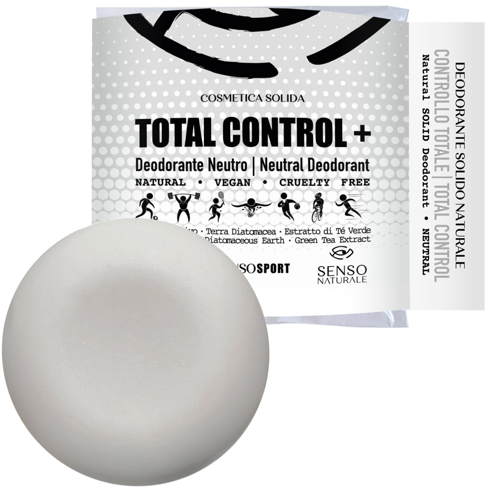 TOTAL CONTROL Natural Solid Deodorant + Antibacterial Action - Long Lasting 72h