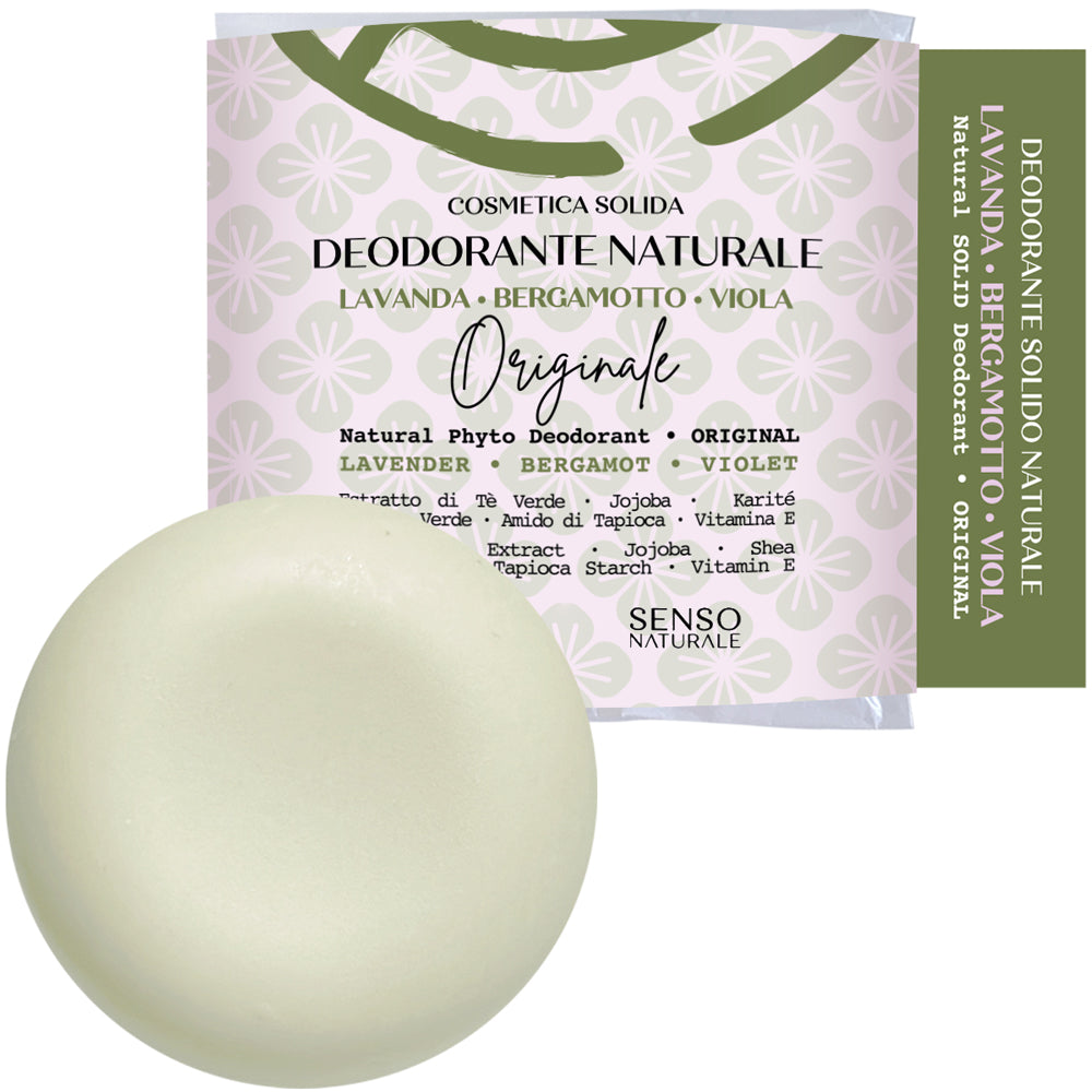 Deodorante Naturale ORIGINALE profumazione LAVANDA + BERGAMOTTO + VIOLA