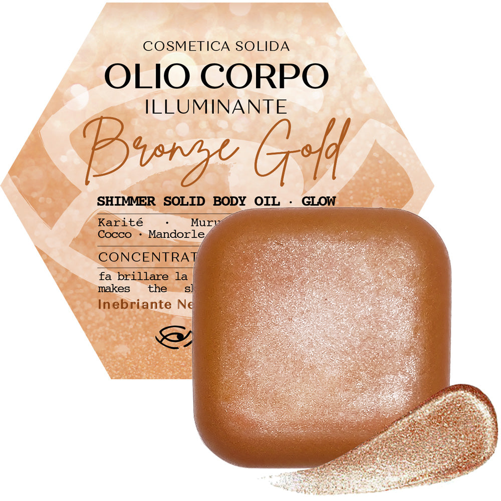 BRONZE GOLD Solid Body Oil - Illuminanting Cream Shine Effect