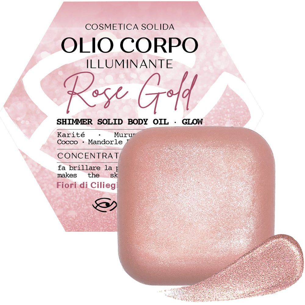 Olio Solido Corpo ROSE GOLD - Crema Illuminante