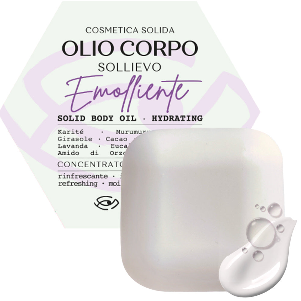 Olio Solido Corpo SOLLIEVO - Crema Emolliente Doposole
